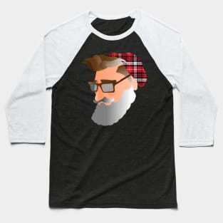 Hipster Santa Baseball T-Shirt